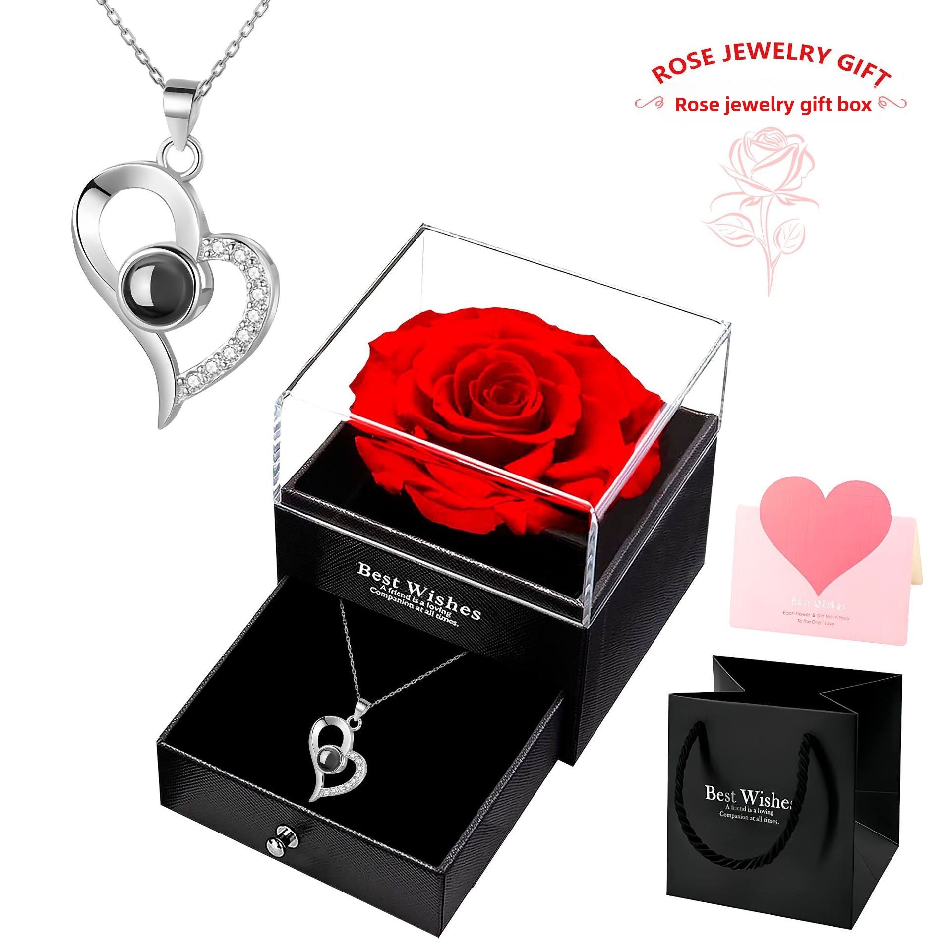 Multilingual "I Love You" Necklace