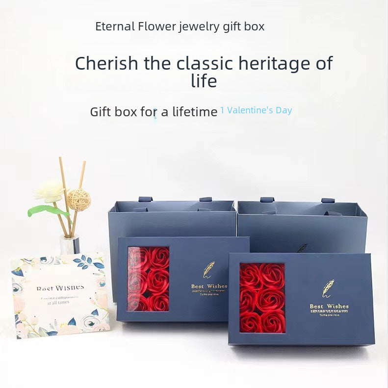 Six Roses Jewelry Box