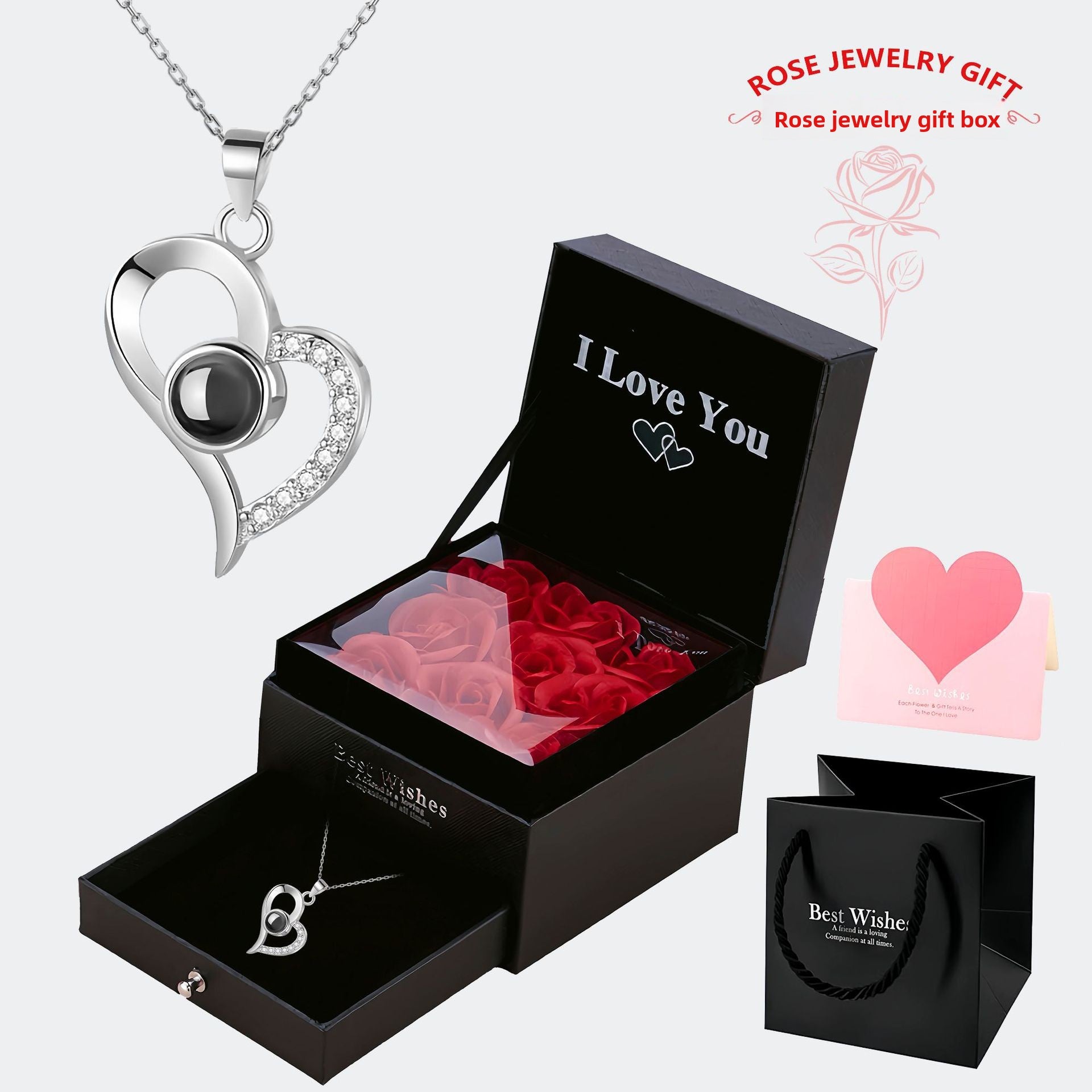 Multilingual "I Love You" Necklace