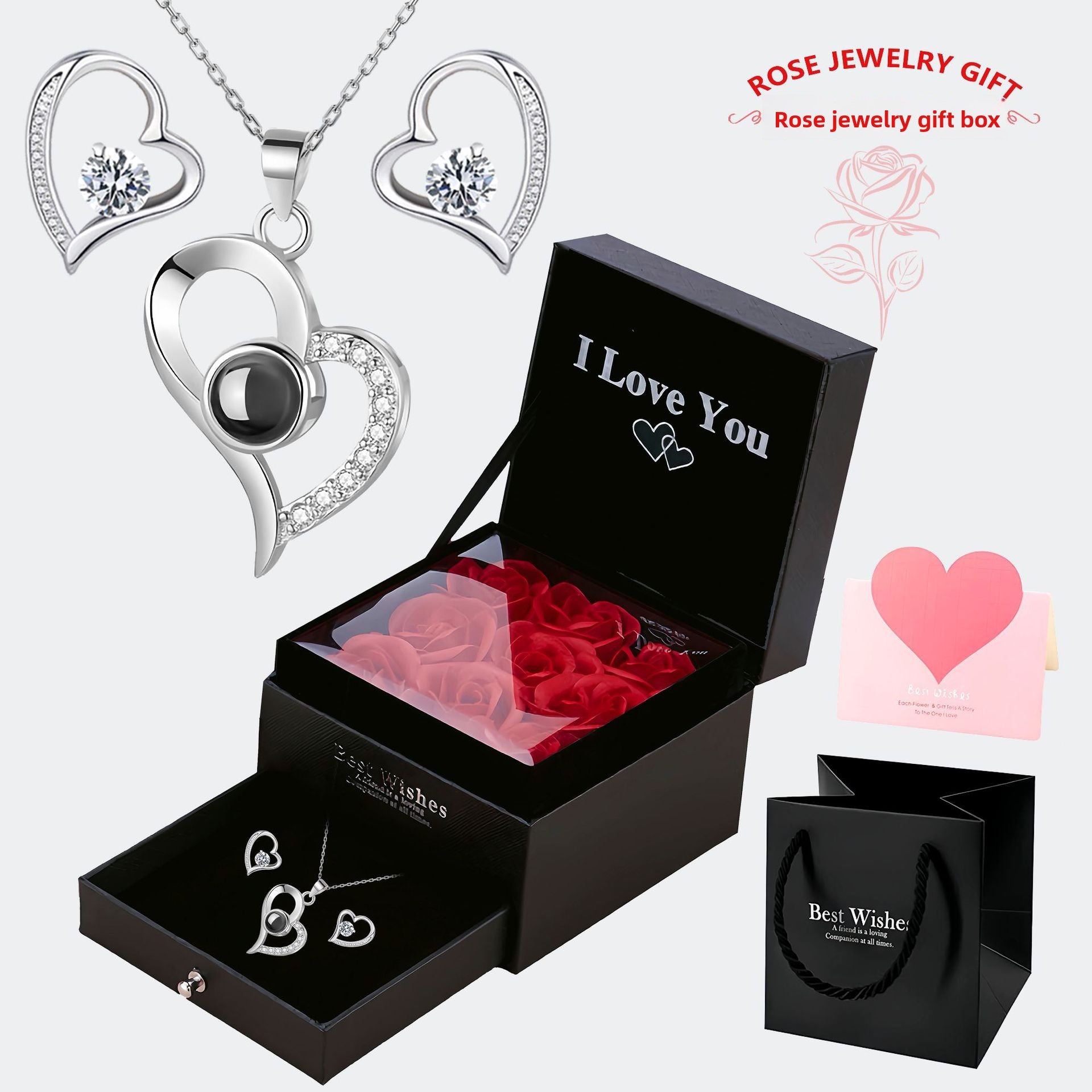 Multilingual "I Love You" Necklace