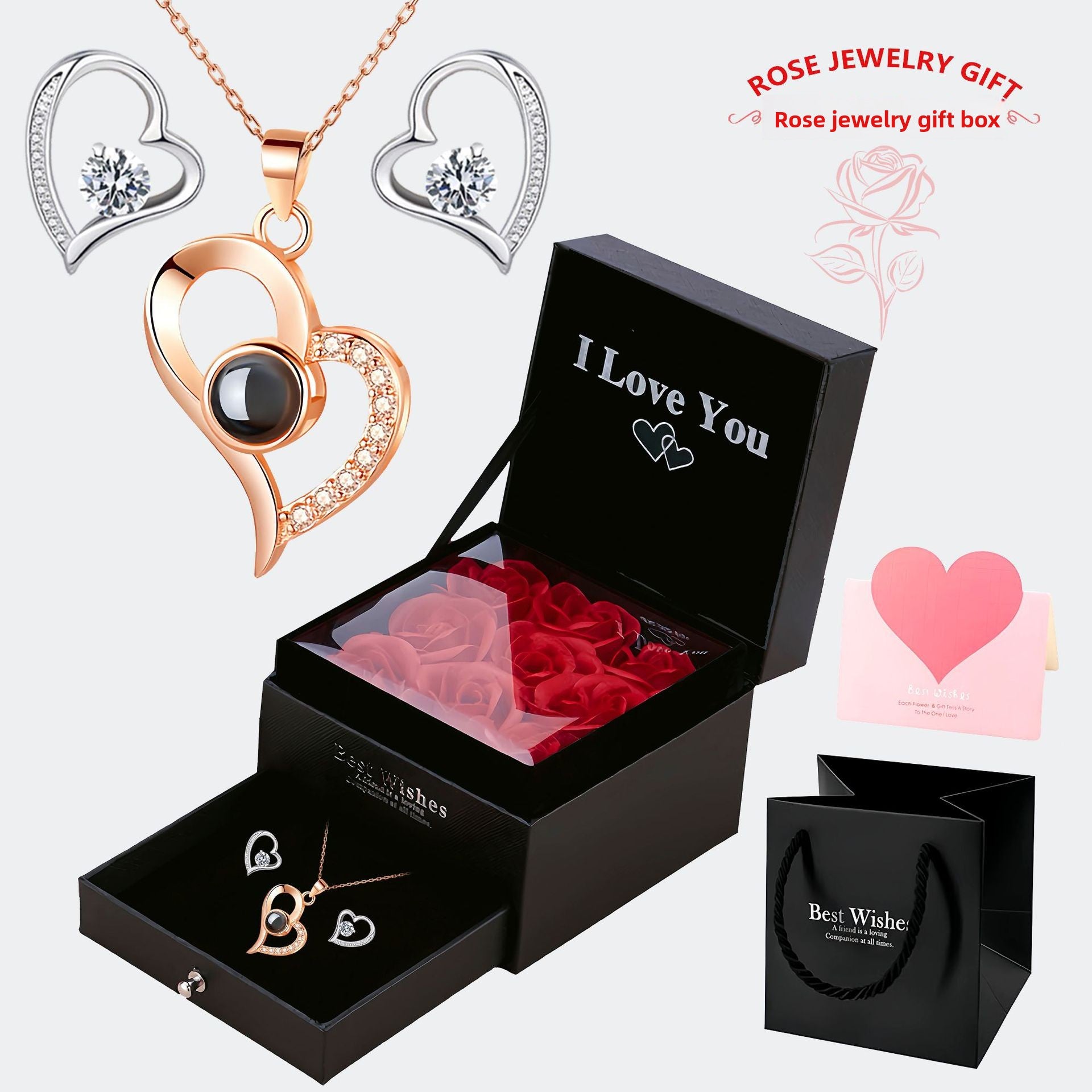 Multilingual "I Love You" Necklace