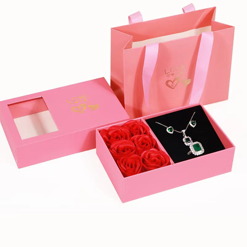 Six Roses Jewelry Box