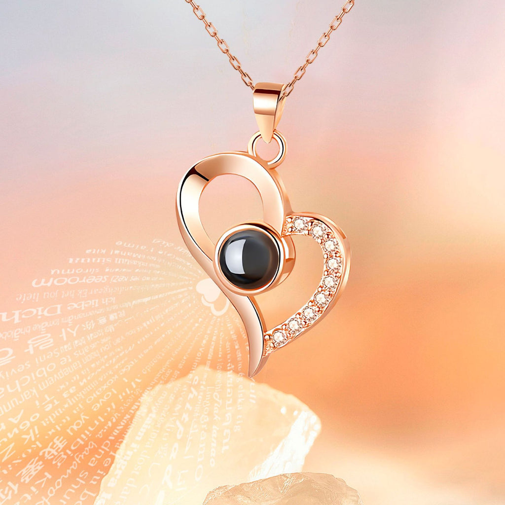 Multilingual "I Love You" Necklace