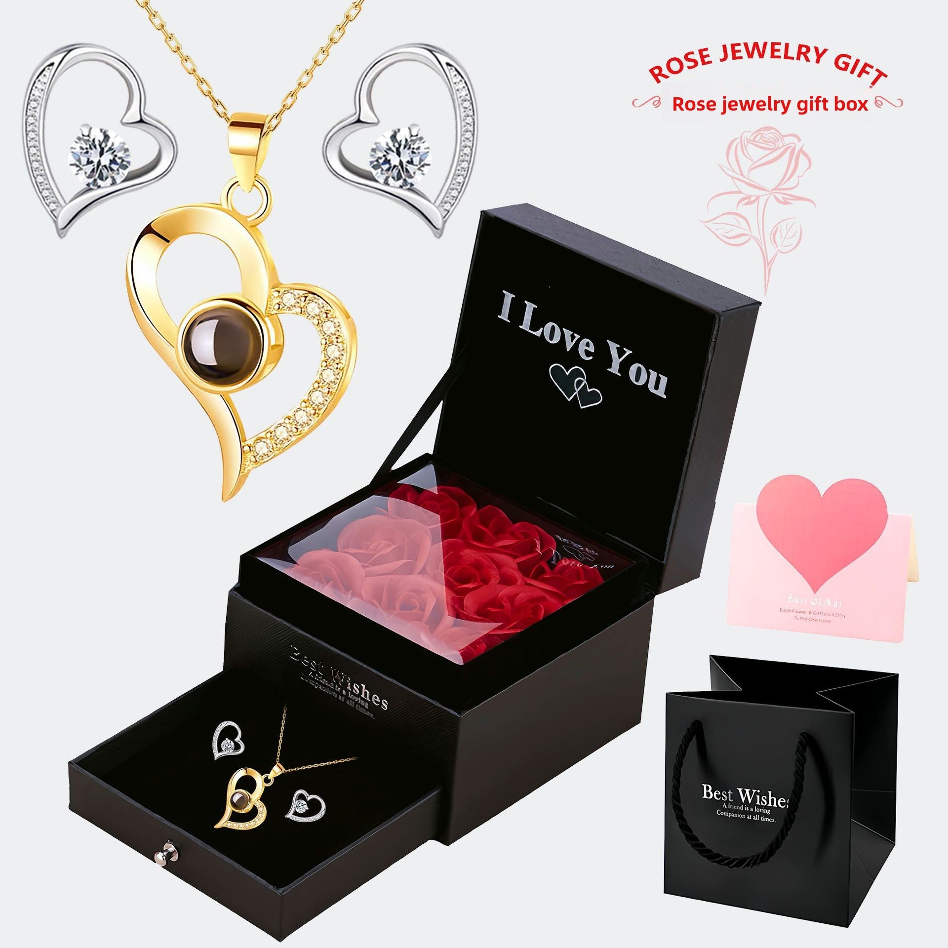 Multilingual "I Love You" Necklace